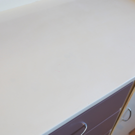 Vintage oude commode wit