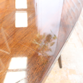 Vintage salontafel donker hout