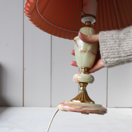 Vintage schemerlamp marmer voet