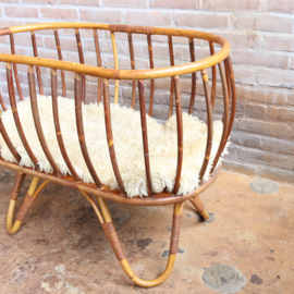 Vintage rotan wieg