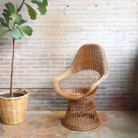 Vintage rotan stoel riet