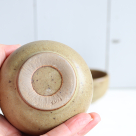 Vintage set schaaltjes beige dipjes / tapas