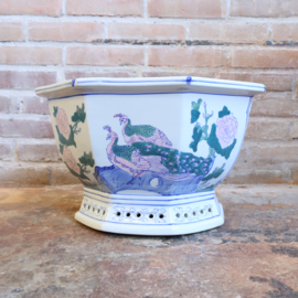 vintage bloempot chinees groot