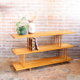 Vintage boekenrek hout