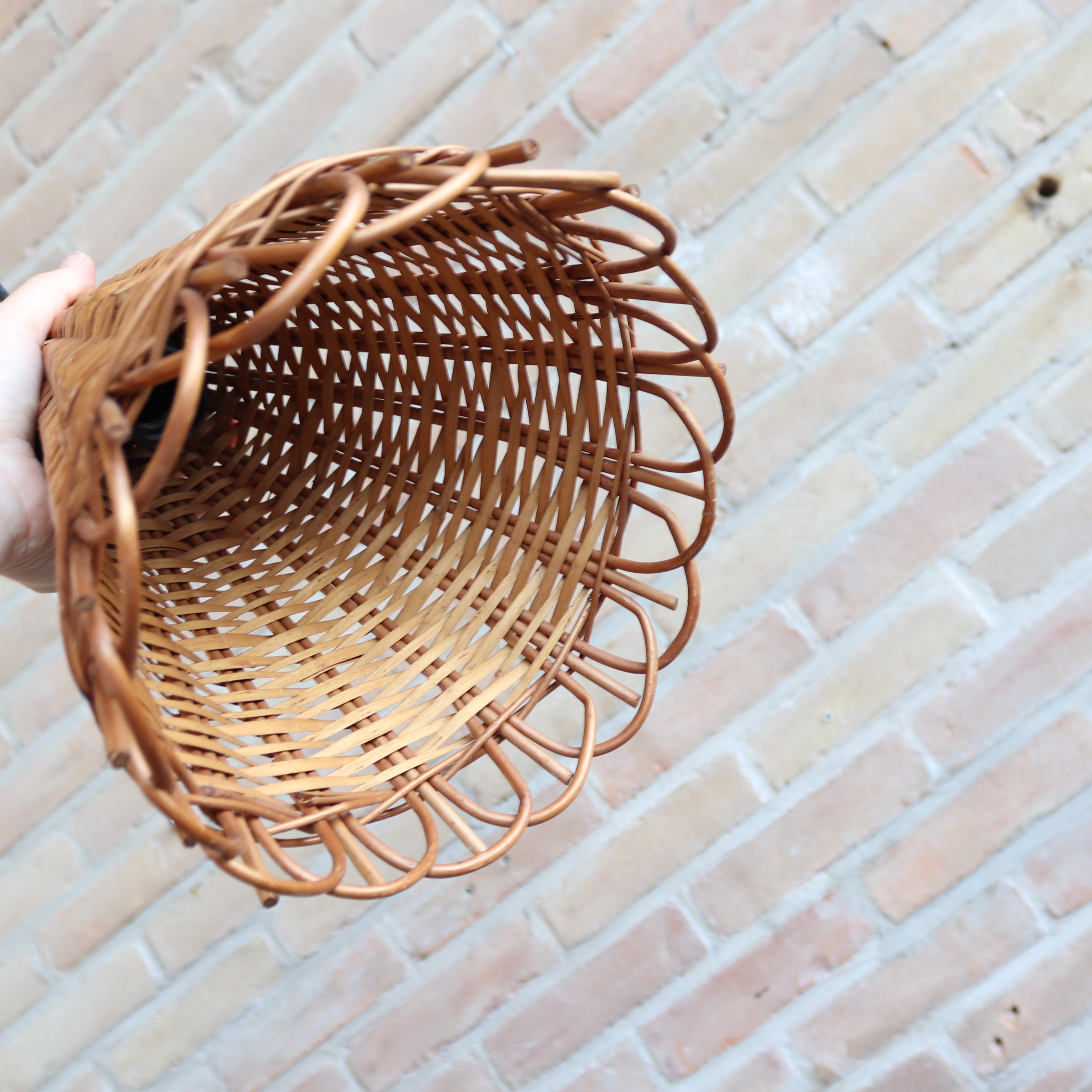 vintage hanglamp rotan riet