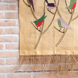 Vintage wandkleed  vogels