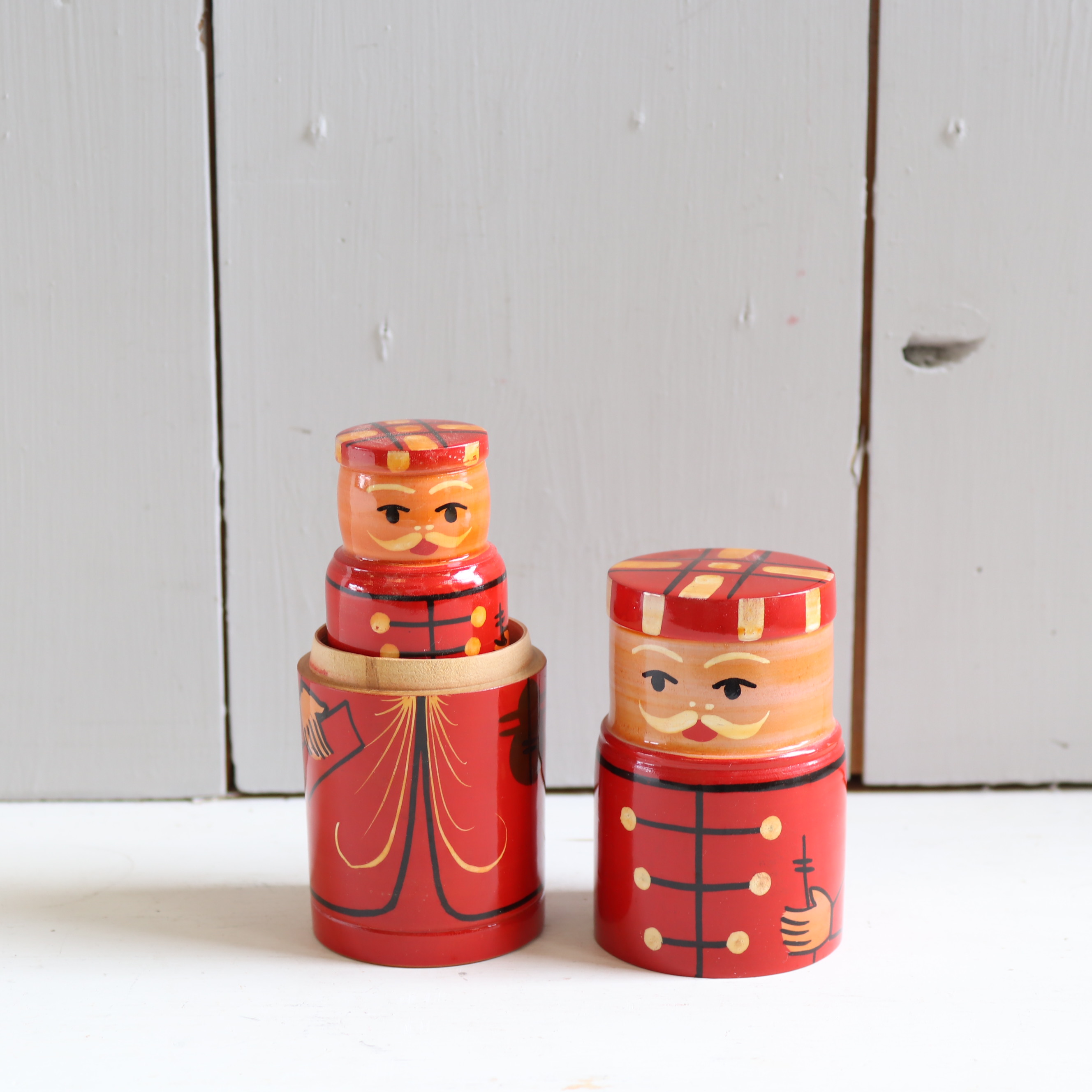 Vintage matroesjka poppen man