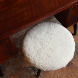 Vintage kaptafel  hout met kruk