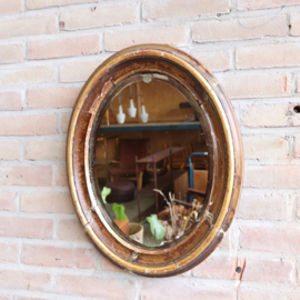 Vintage spiegel oud ovaal