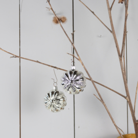Vintage lampion kerstbal ornament set 2