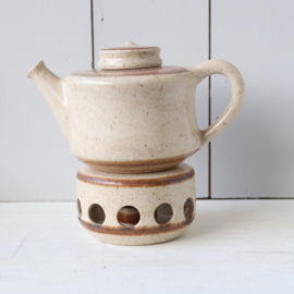 Vintage theepot jaren 70 + theelicht