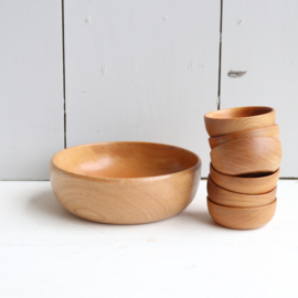 70s pinda schaaltjes hout