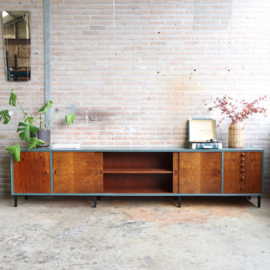 Vintage laag dressoir meubel tv meubel 3 meter