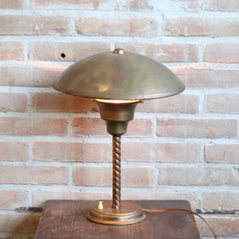 Messing tafellamp art deco