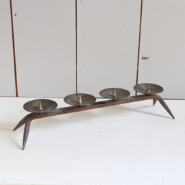 Vintage design brutalist kandelaar metaal