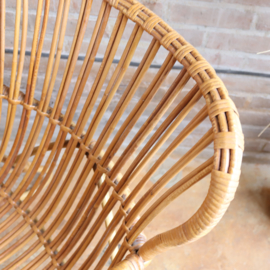 Vintage rotan fauteuil