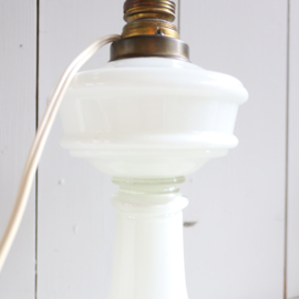 Vintage lamp glas wit