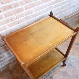 Vintage theewagen trolley hout