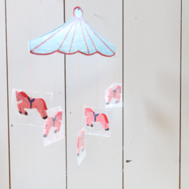 Vintage mobiele circus thema