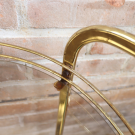 Vintage messing trolley rond