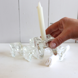 Set van 6 vintage kandelaars / servethouder,  Finland Juhava Ri Jalka 70s