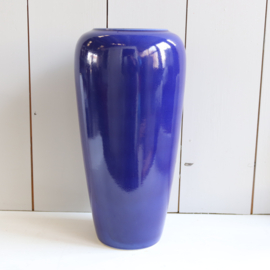 vintage vaas kobalt blauw Groot