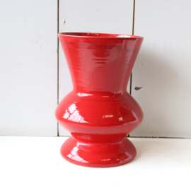 Vintage grote vaas rood