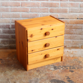 Vintage nachtkastje klein lade blokje jaren 70