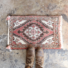 Vintage pers tapijt  ''deurmat''
