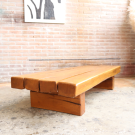 Vintage jaren 70 bielzen salontafel Brutalist