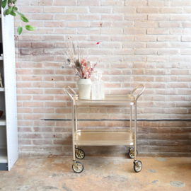 Vintage bar cart trolley goud