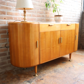 Vintage dressoir tv meubel patijn rond