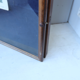 Vintage mini vitrine kastje lijst