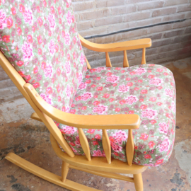 Vintage spijlen schommelstoel