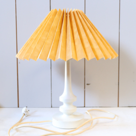 Vintage lamp keramiek deens plooikap