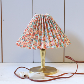 Vintage lamp messing deens plooikap