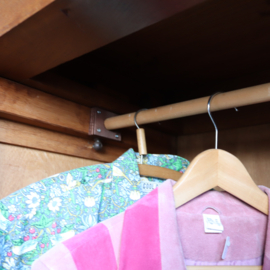 Vintage kledingkast spiegelkast jaren 30 hang leg demontabel