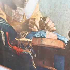 Schilderij poster op hout vermeer