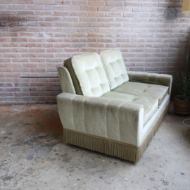 Vintage velvet bank klein groen
