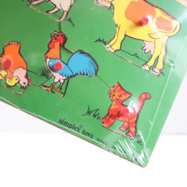 Vintage simplex puzzel dieren