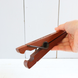 Vintage papierhouder grote knijper wand