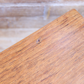 Vintage lectuur tafel metaal hout