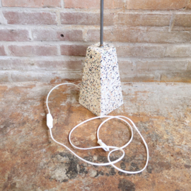 Vintage lamp italy terazzo groot