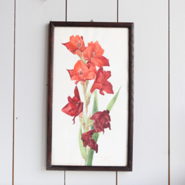 Vintage lijst bloemen schilderij