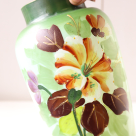 Vintage vaas bloemen glas