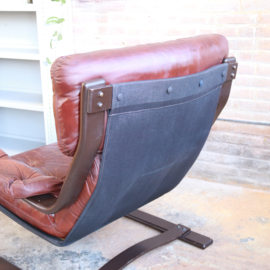 Vintage leren relax fauteuil