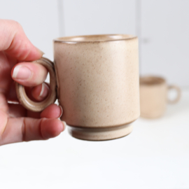 Vintage koffie kopjes nespresso beige