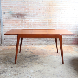 Vintage eettafel uitschuifbaar groot jaren 60