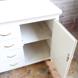 Vintage oude commode wit