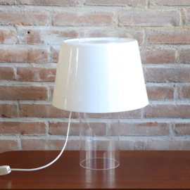 Vintage mid-century modern Yki Nummi plexiglas lamp